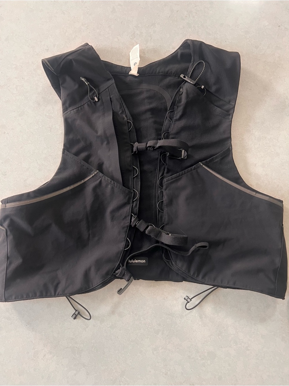 lululemon black athletic vest with mesh detailing